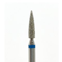 Насадка для фрезера алмазна, синя (полум'я гостре) 10 мм