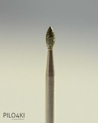 Насадка для фрезера алмазна, синя (почка) 5 мм